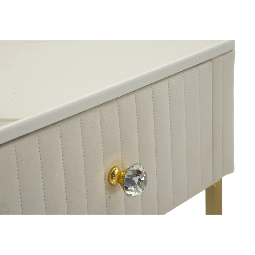 Set di Tavolini VKH771, Beige, Legno, 45x45x90 cm