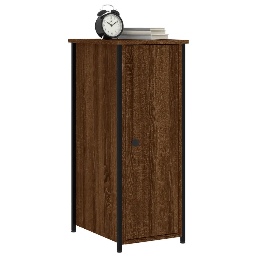 Comodini Rovere Marrone 2 pz 32x42x80 cm in Legno Multistrato 825972