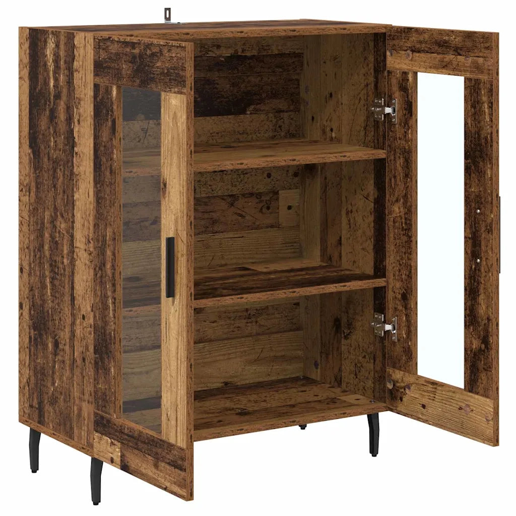 Credenza | Madia | Buffet da pranzo | Armadio da pranzo Legno vecchio 69,5 x 34 x 90 cm Legno multistrato