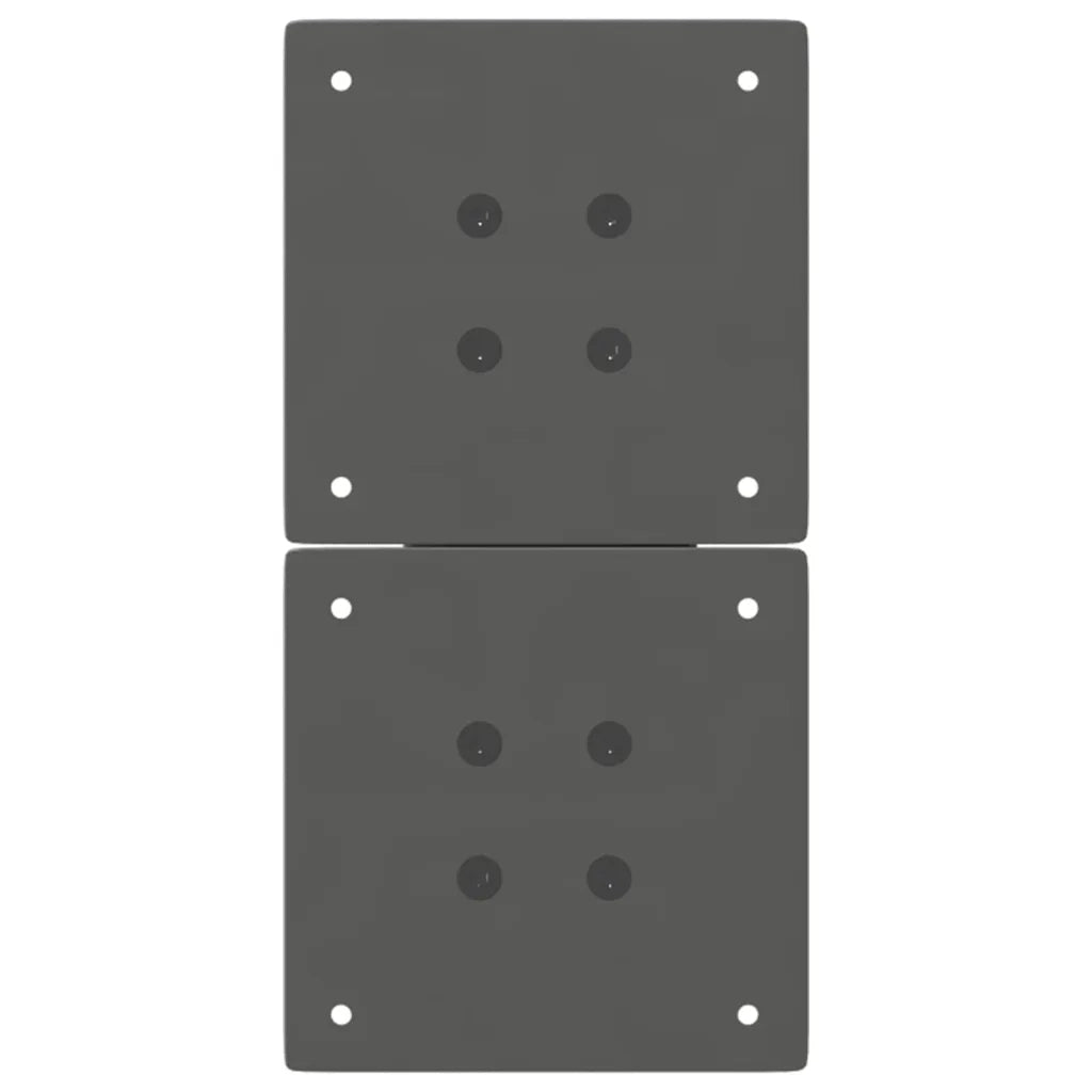 Gambe per Tavolino da Caffè a Forma di X 2 pz Antracite 38x(42-43) cm Acciaio 4012954