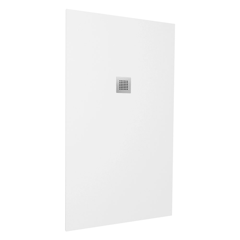 Piatto doccia 90x160cm in marmoresina bianco effetto pietra | Kos