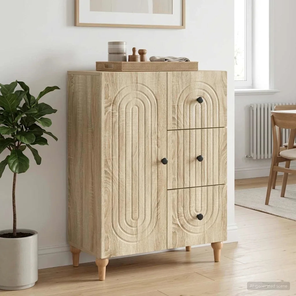 Credenza Rovere Sonoma 66 x 34,5 x 90 cm Legno ingegnerizzato 894167