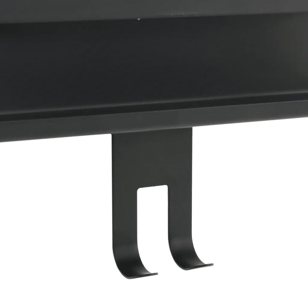 Mensola Doccia Pensile Nero Opaco Acciaio Inox 304 Spazzolato 4004904