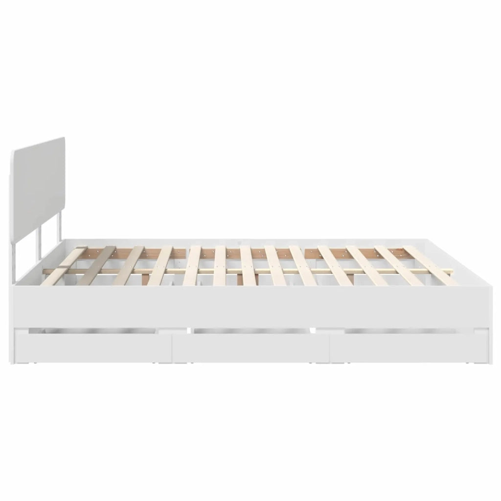 Struttura del letto Bianco 180 x 200 cm Legno ingegnerizzato