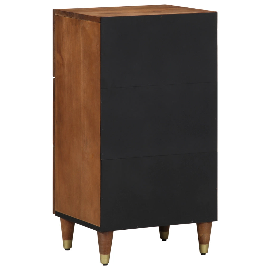 Sideboard Marrone miele Legno massello 40 x 33 x 75 cm Sideboard