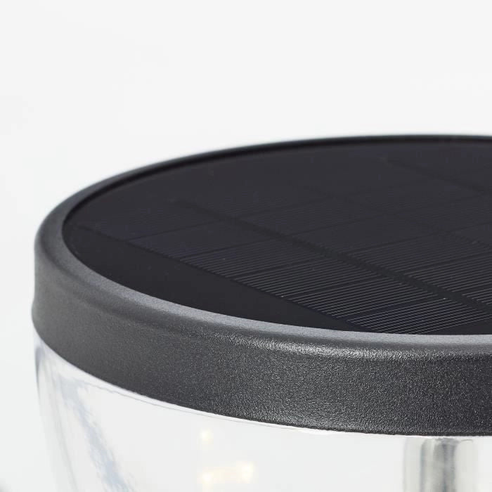 Terminale da esterno - BRILLIANT - TULIP - LED e solare - Rilevatore di movimento - Acciaio inossidabile e plastica - 4 W - Nero