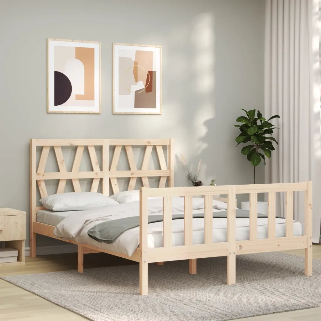 Giroletto senza Materasso 140x200 cm in Legno Massello di Pino 3192491