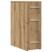 Mobiletto da farmacia dal design moderno per sala da pranzo 20 x 45 x 60 cm con 3 cassetti in legno di rovere ingegnerizzato realizzato artigianalmente 02_0051904
