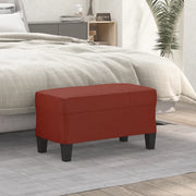 Panca-Sgabello Rosso Vino 70x35x41 cm in Similpelle 696632