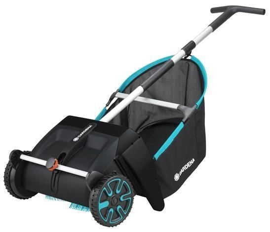 Gardena 3565-20 Raccoglitore di Foglie ed Erba a Spinta 49 cm regolazione altezza 8.19 Kg colore Nero Blu Argento
