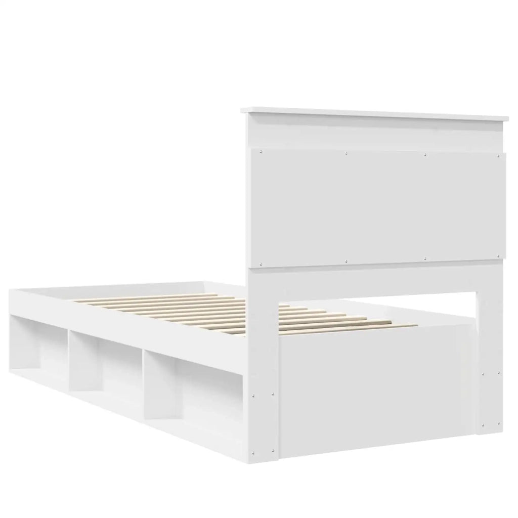 Struttura del letto Bianco 75 x 190 cm Pino massello 3410144