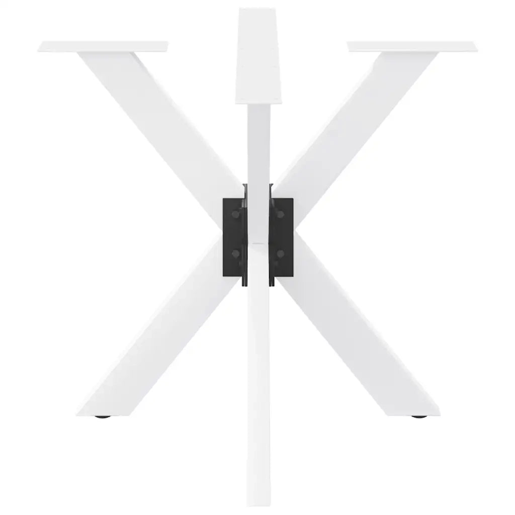 Gamba per Tavolo da Pranzo a Forma di Ragno Bianca 85x85x(72-73) cm in Acciaio 4013121