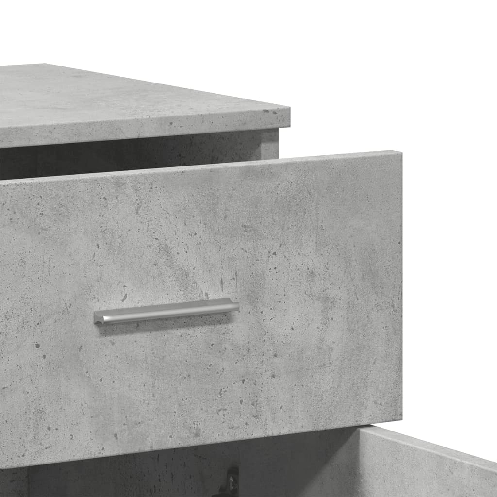 Buffet credenza cassettiera armadio mobile contenitore organizer per cucina soggiorno salotto 79 x 38 x 80 cm legno ingegnerizzato grigio 02_0032094