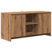 Mobile porta TV di design pratico e con ampio spazio contenitivo dimensioni 102 x 37 x 52 cm realizzato in legno di rovere composito finitura artigianale codice 02_0050939