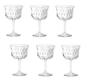 Set 6 Bicchieri Calici in Vetro Trasparente Bloom Fizz 28 cl Bormioli Rocco