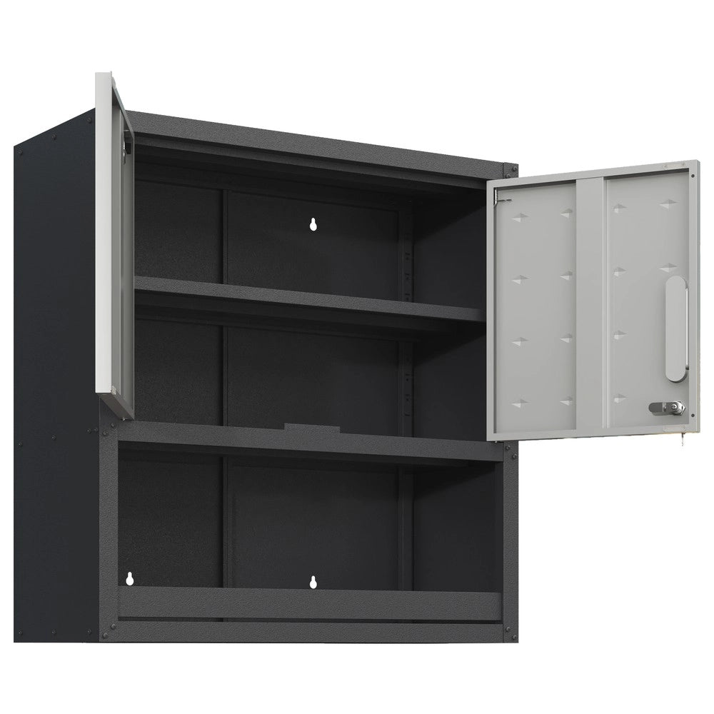 Armadio Mobile da Parete in Metallo con Anta ¨C MINIMAL ¨C Grigio, 75x77x30 cm