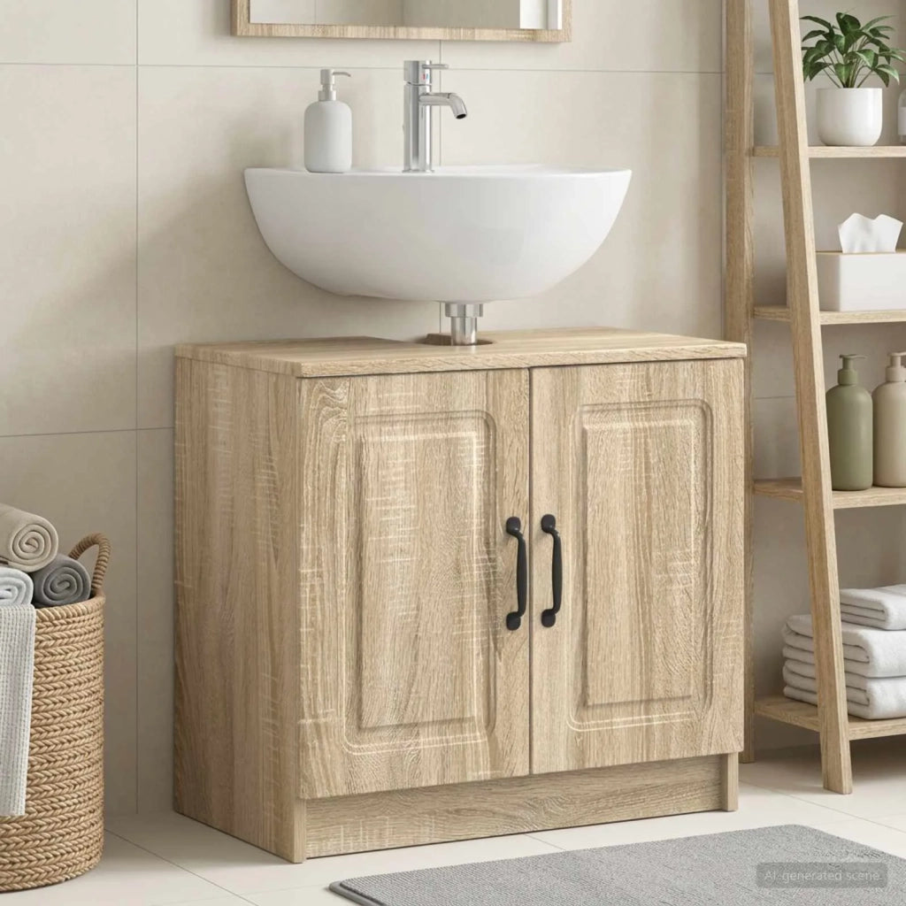 Armadio per Lavabo da Bagno UTRECHT Rovere Sonoma 897667
