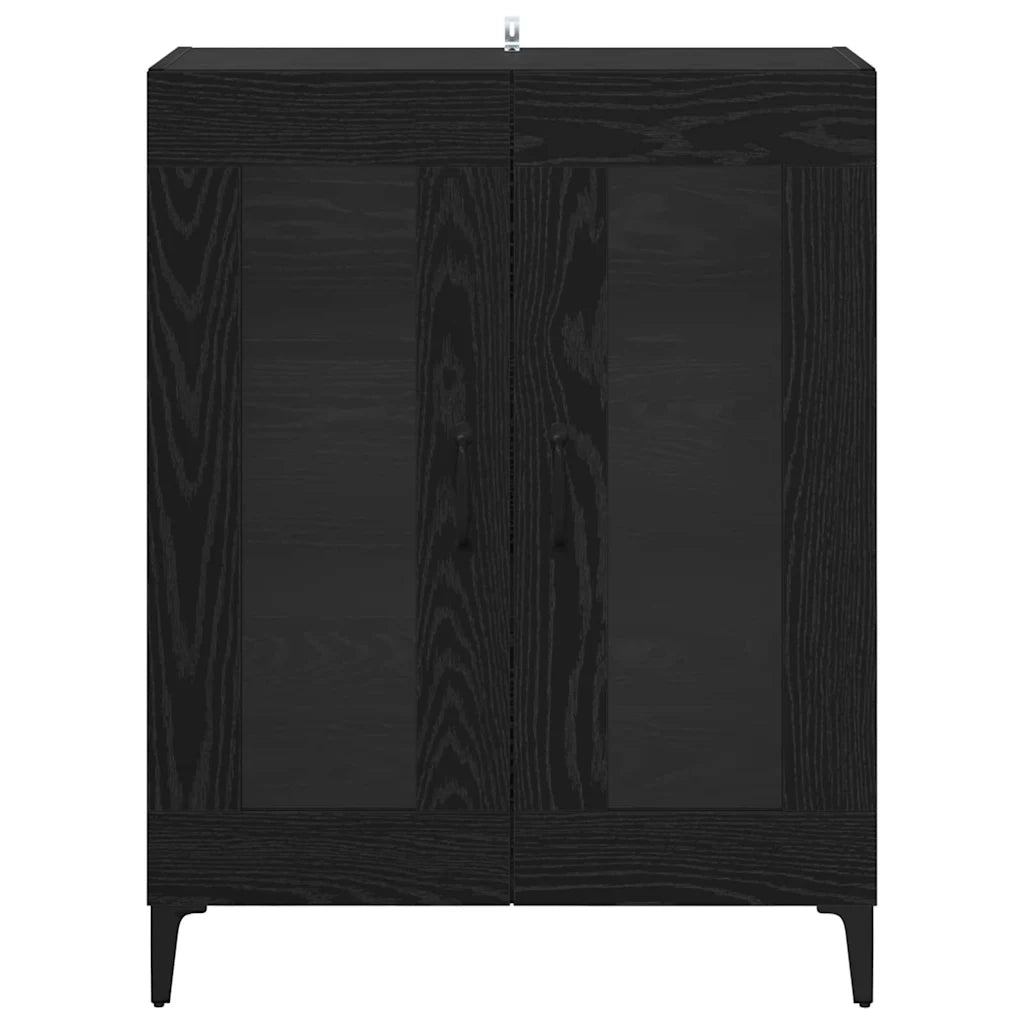Credenza-Buffet-Armadio da cucina Rovere Nero 69,5 x 34 x 90 cm 465954