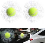 Sticker per Vetro Rotto - 2 Pezzi Sticker Auto Divertente per Tennis - Sticker per Vetro Rotto