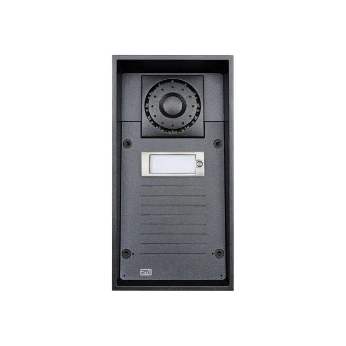 2N 9151101W Helios IP Force Videocitofono IP 1 Tasto Altoparlante 10 W Protezione IP69K colore Nero