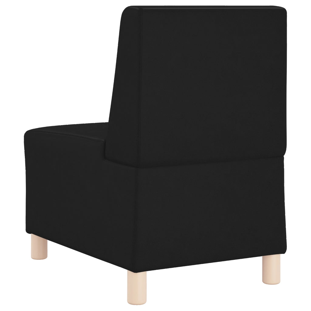 Divano Sedia senza Braccioli Nera 55 cm in Similpelle