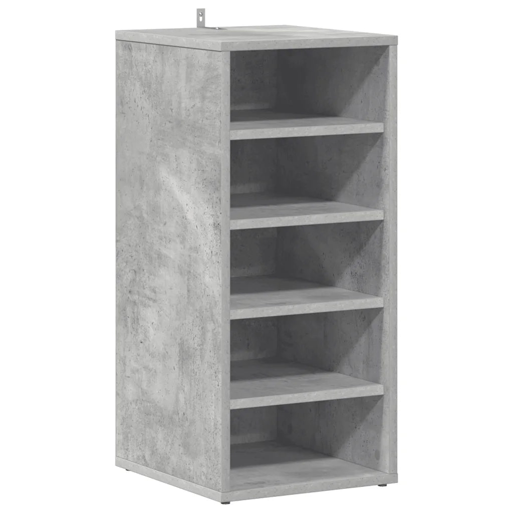 Scarpiere 2 pz Grigio Cemento 31,5x35x70 cm in Truciolatocod mxl 103602