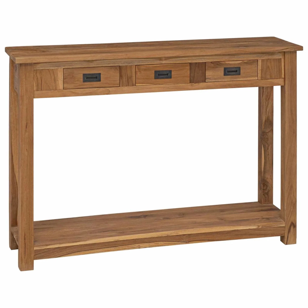 Tavolo consolle Naturale 110 x 30 x 80 cm Legno di teak solido 42024246