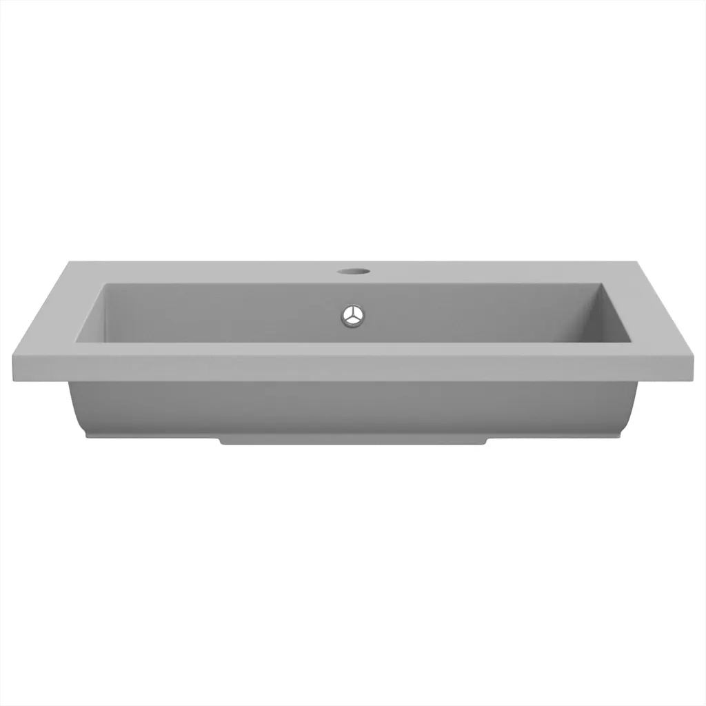Lavandino in Granito 600x450x120 mm Grigio 142963