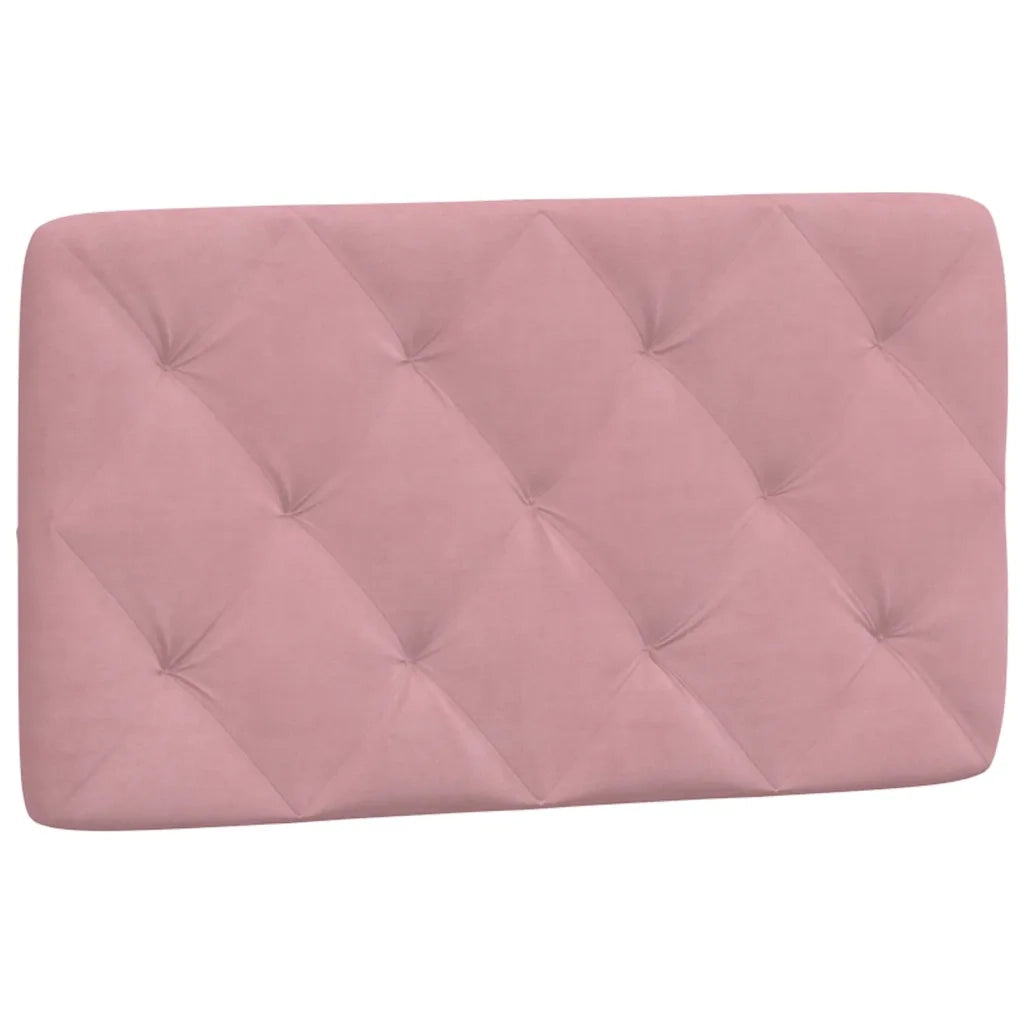 Giroletto con LED senza Materasso-Struttura Letto Rosa 90x200 cm in Velluto