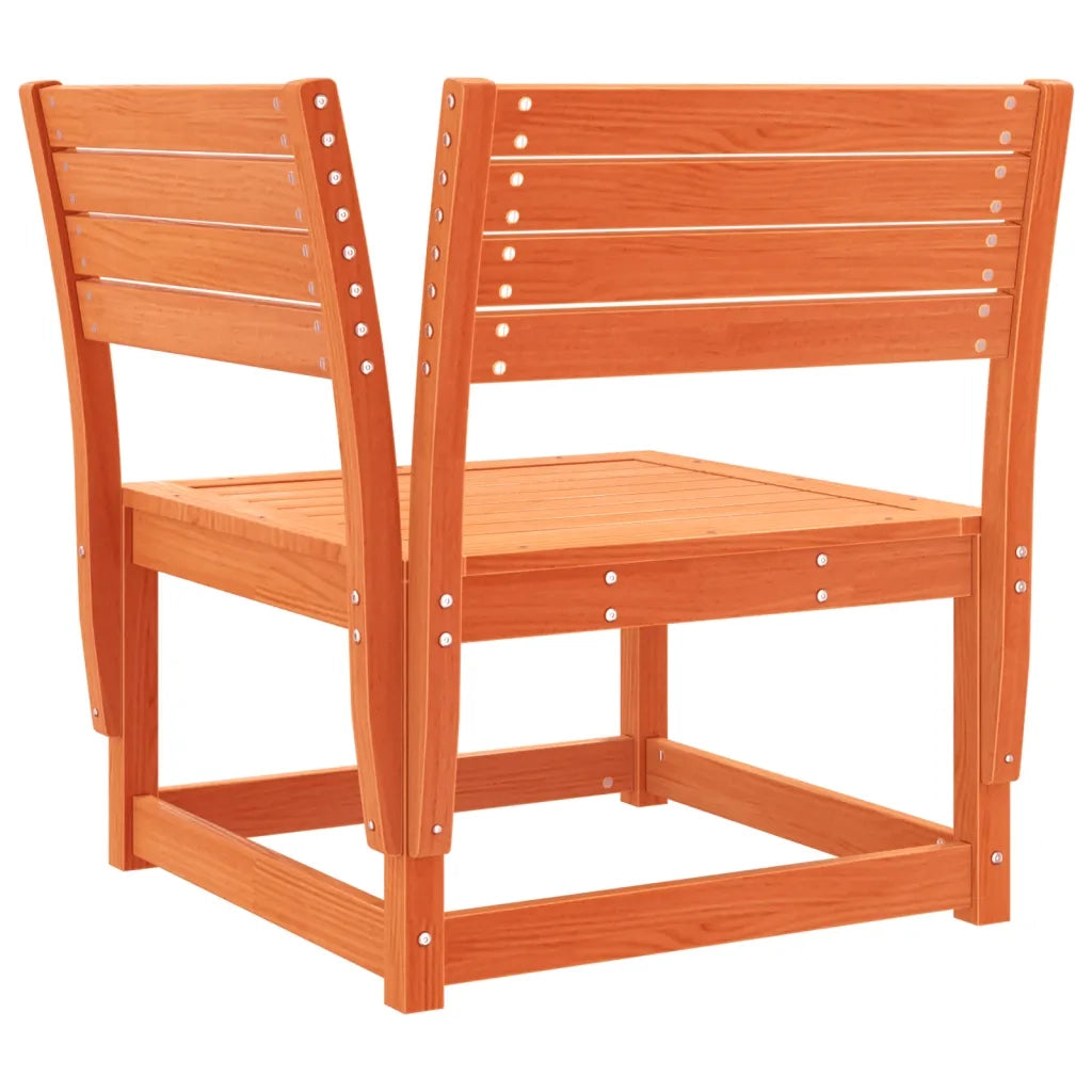 Divano Angolare Giardino Marrone Cera 73x73x78cm Massello Pino 844666