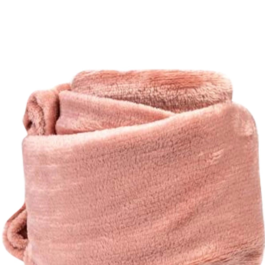 Coperta per divano e letto in tessuto 150x200 cm Confortevole Caloroso Rosa Inny