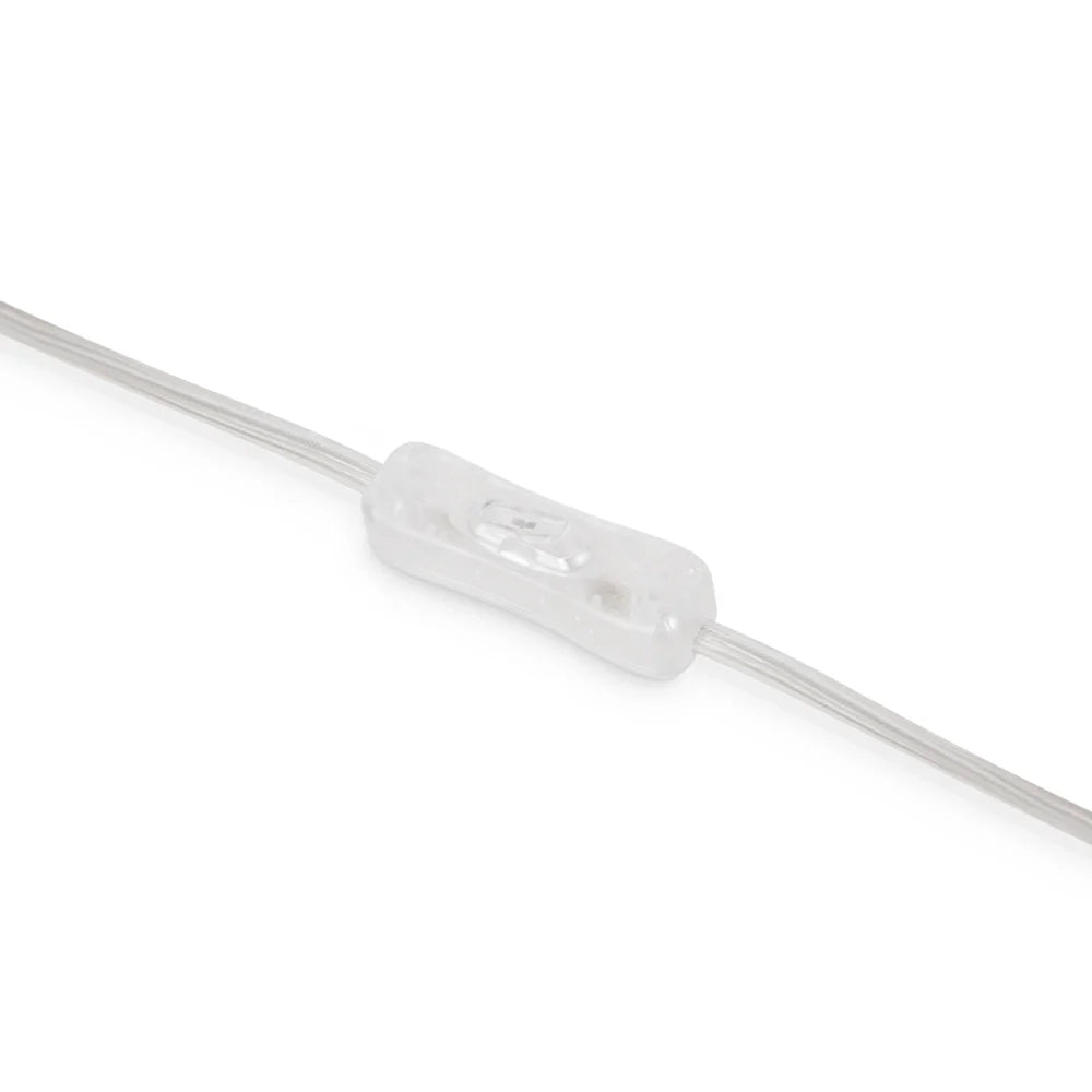 Maytoni Lampada da tavolo moderna Kyoto 1 luce LED integrato bianco metallo vetro
