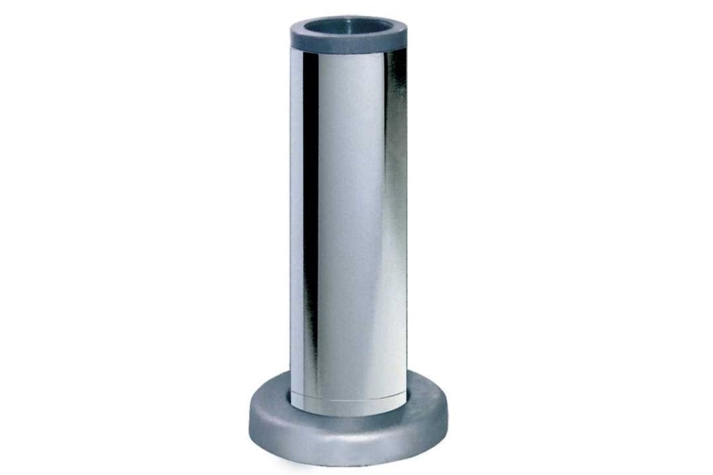 Piedino Cilindrico In Metallo Regolabile D35B60H100 Crom - Masidef