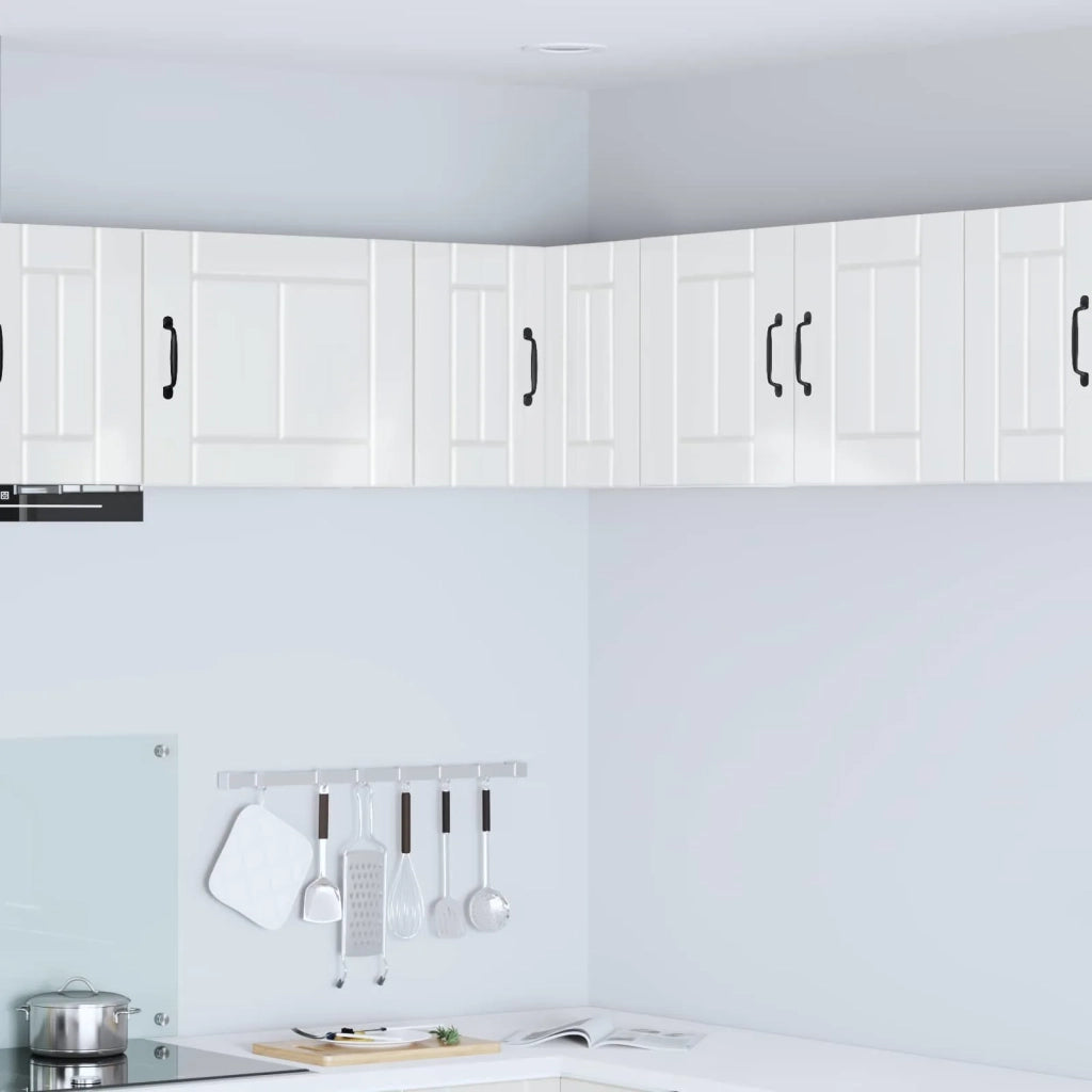 Pensile da cucina | Mobile angolare per parete LUCCA Bianco Lucido 57 x 57 x 40 cm