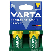 Varta Batteria Ricaricabile C 3000 mAh Nichel-Metallo Idruro 2 Pezzi