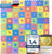 Matto di Puzzolamento per Bambini XXL - Giocare e Imparare con Numeri e Lettere | Tappeto di Giocattoli Sicuro