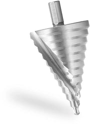 Set di forature coniche premium 6-60 mm HSS per legno, plastica e metallo - 12 pezzi