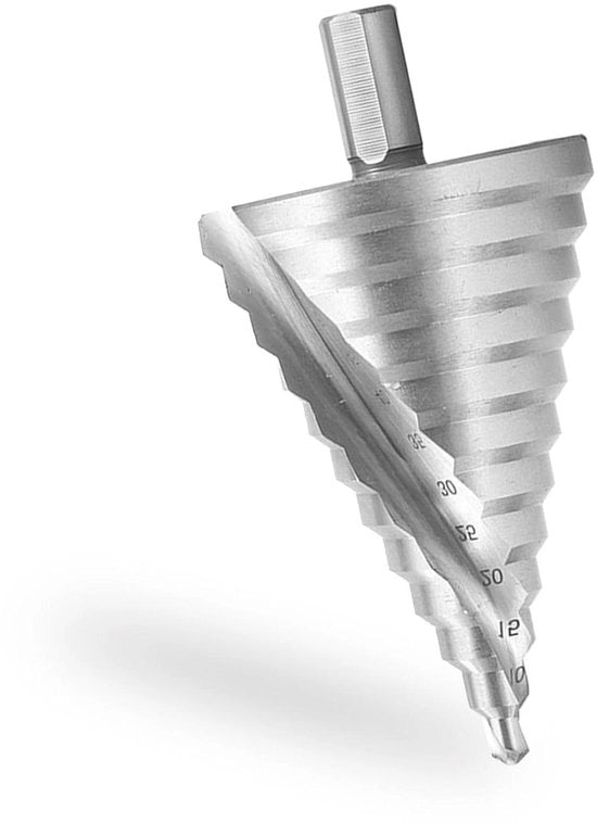 Set di forature coniche premium 6-60 mm HSS per legno, plastica e metallo - 12 pezzi