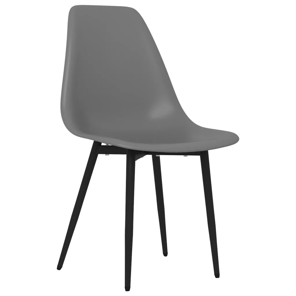 Sedie da Pranzo 4 pz Grigie in PP cod mxl 10424