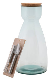 Vaso Garden Ø21,5x43,5 cm Vetro Trasparente