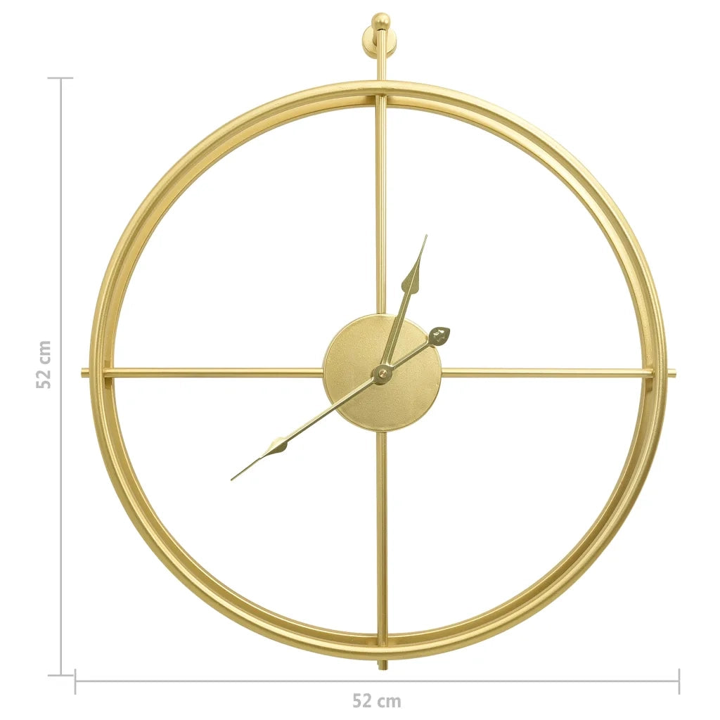 Orologio da Parete Oro 52 cm in Ferro 325170