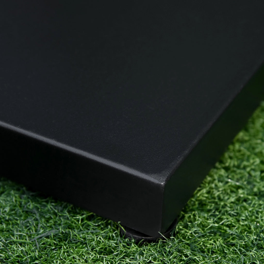 EasyComfort Base per Ombrellone Quadrata da 18kg per Pali da Ø3/3.5/3.8 cm, 45x45x39 cm, Nero