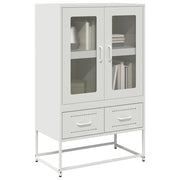 Credenza Bianca 68x39x111,5 cm Acciaio 853367