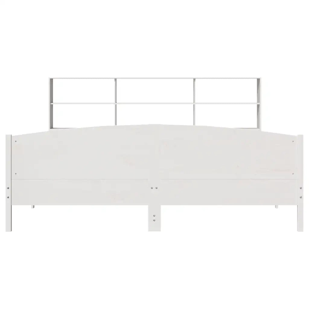 Giroletto con Libreria senza Materasso 180x200 cm in Legno Pino