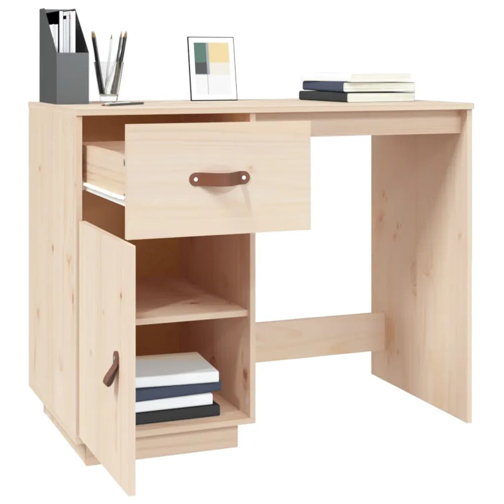 Scrivania 95x50x75 cm in Legno Massello di Pino 820102