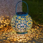 Lanterna Solare Grande – Impermeabile – Metallo – Lampada da Tavolo – Regalo di Natale per la Mama – Per Terrazza e Arte da Giardino