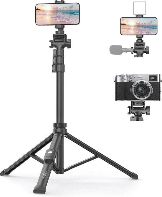 Stativo per Telefono cellulare da 155CM con Comando a distanza - Ideale per viaggi e fotografia