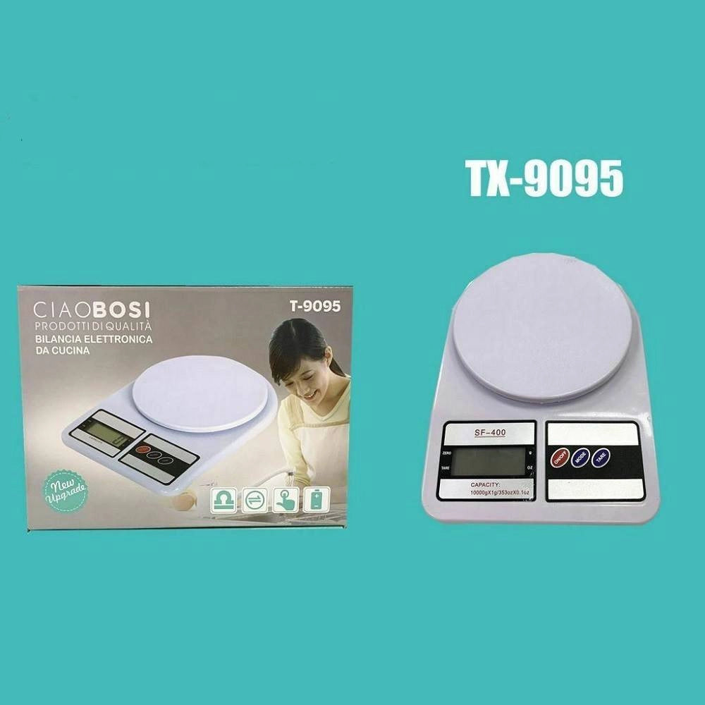 Trade Shop - Bilancia Elettronica Da Cucina Alimenti Digitale Display Peso 5 Kg Tx-9095 -