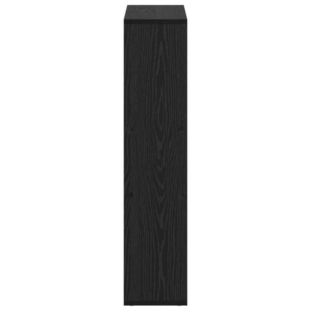 Armadio per Libri Rovere Nero 63 x 20 x 90 cm Legno multistrato