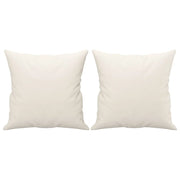 Cuscini Decorativi 2 pz Crema 40x40 cm in Similpelle CFW1258007